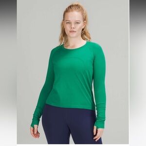 NWT Lululemon Swiftly Tech LS 2.0 *Race / Emerald Ice/ 8